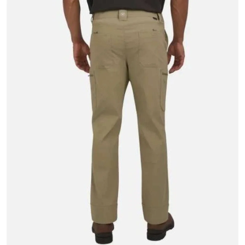 Wrangler Men's Size 32x32 Tan Tech Pants Regular Fit Cargo Style